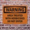 Signmission Treated With Herbicides Do Not Enter OSHA Warning Sign, Plastic, 10in W x 7in L, 2PK OS-2PACK-WS-P-710-L-12437 - alternate 4